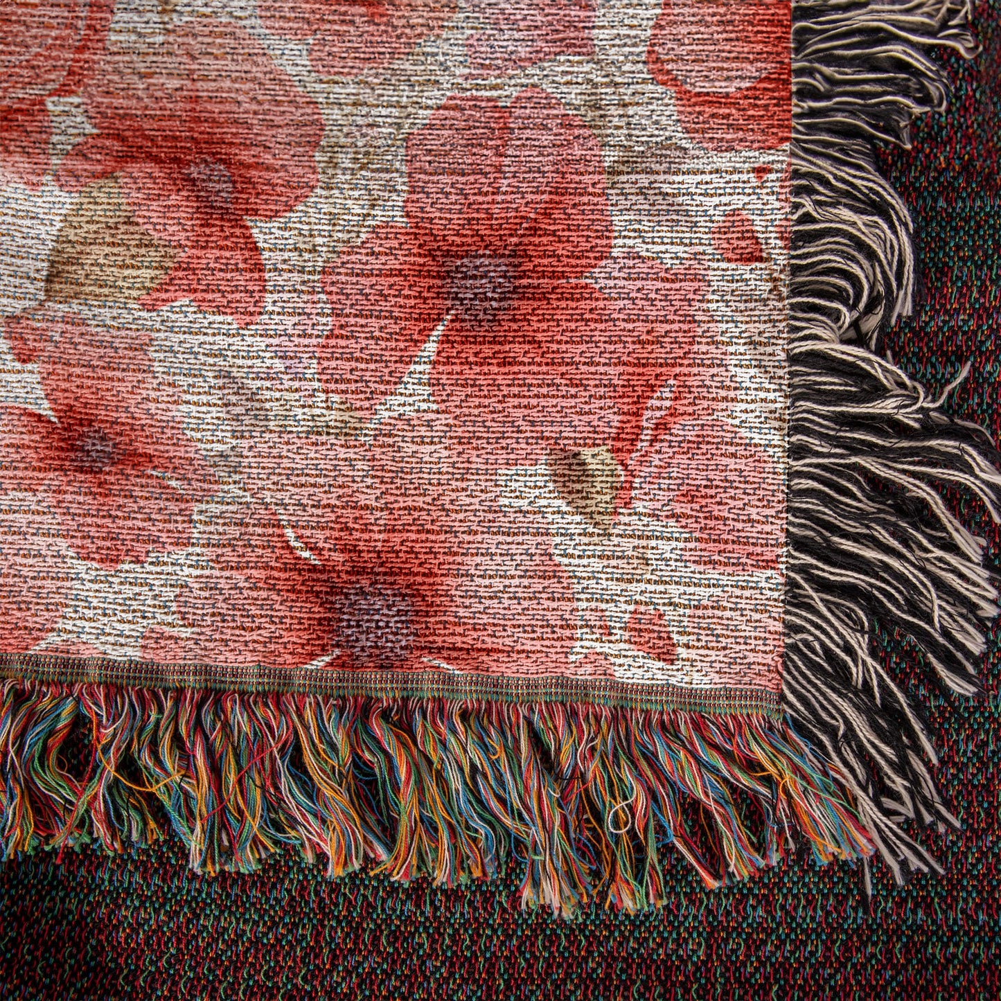 Spring Flowers Pattern 022 - 50" x 60" Heirloom Woven Blanket