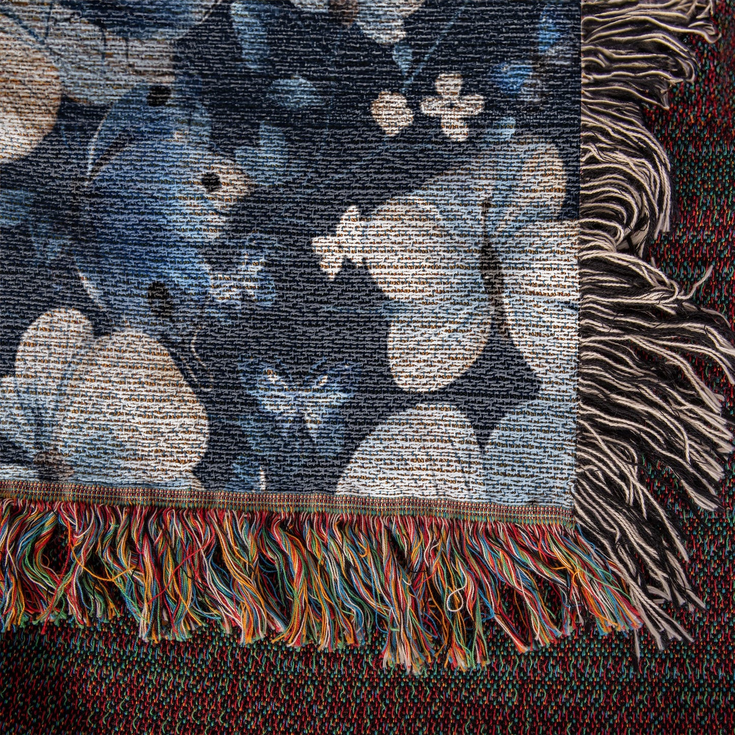 Butterflies And Flowers Pattern 026 - 50" x 60" Heirloom Woven Blanket