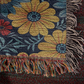 Mexican Floral Fiesta Pattern 045 - 50" x 60" Heirloom Woven Blanket