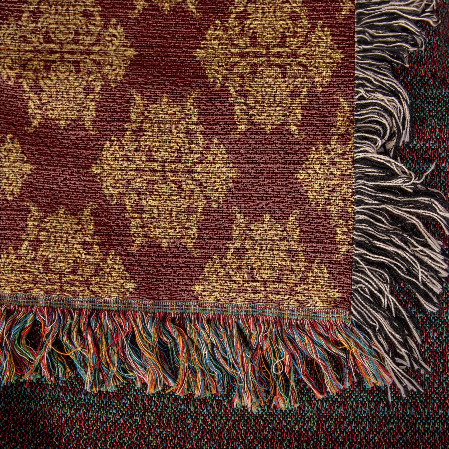 Damask Pattern 020 - 50" x 60" Heirloom Woven Blanket