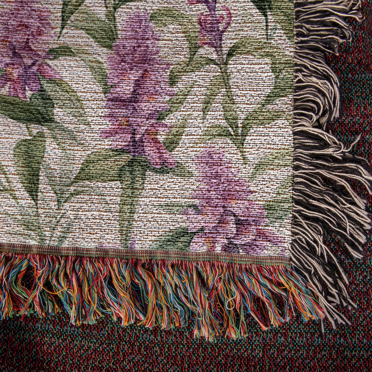 Spring Flowers Pattern 008 - 50" x 60" Heirloom Woven Blanket