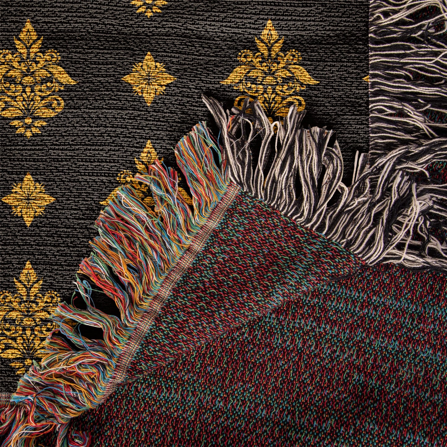 Damask Pattern 001 - 50" x 60" Heirloom Woven Blanket
