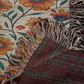 Mexican Floral Fiesta Pattern 001 - 50" x 60" Heirloom Woven Blanket