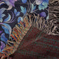 Blue And Purple Floral Pattern 025 - 50" x 60" Heirloom Woven Blanket