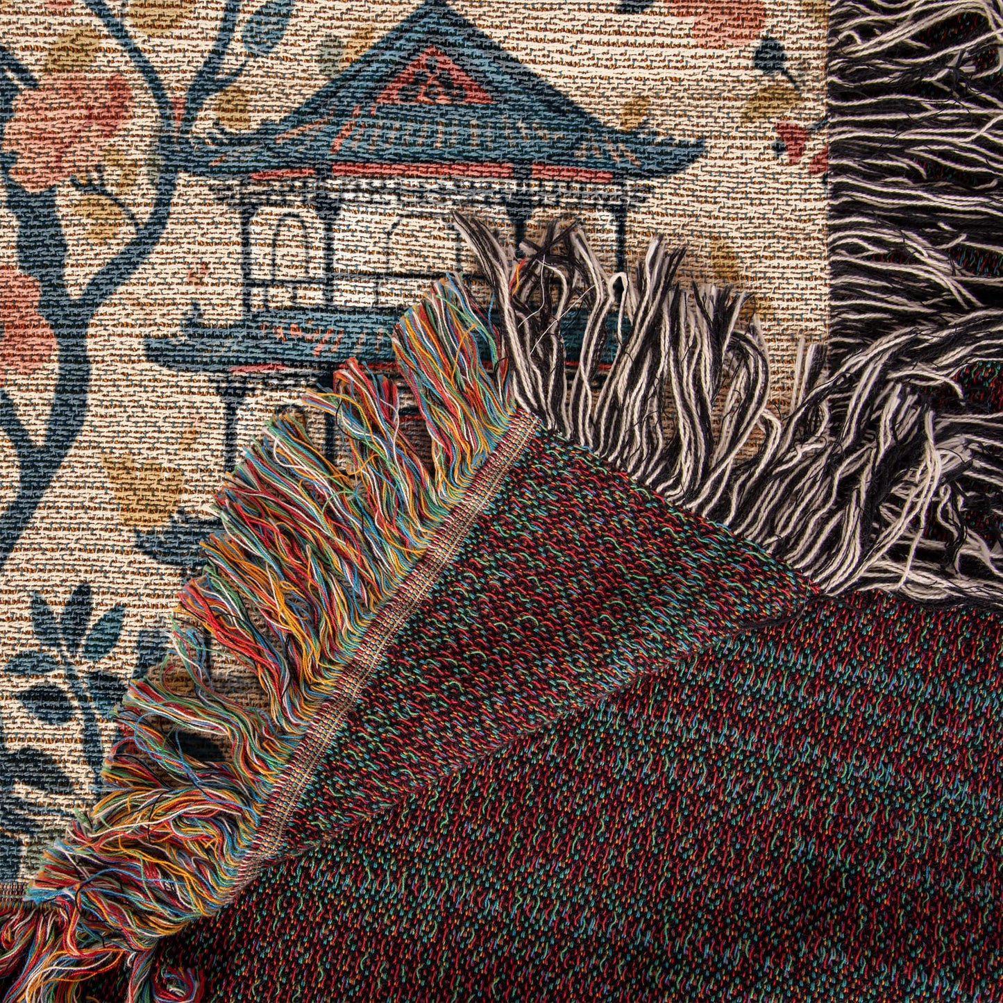 Chinoiserie Pattern 003 - 50" x 60" Heirloom Woven Blanket