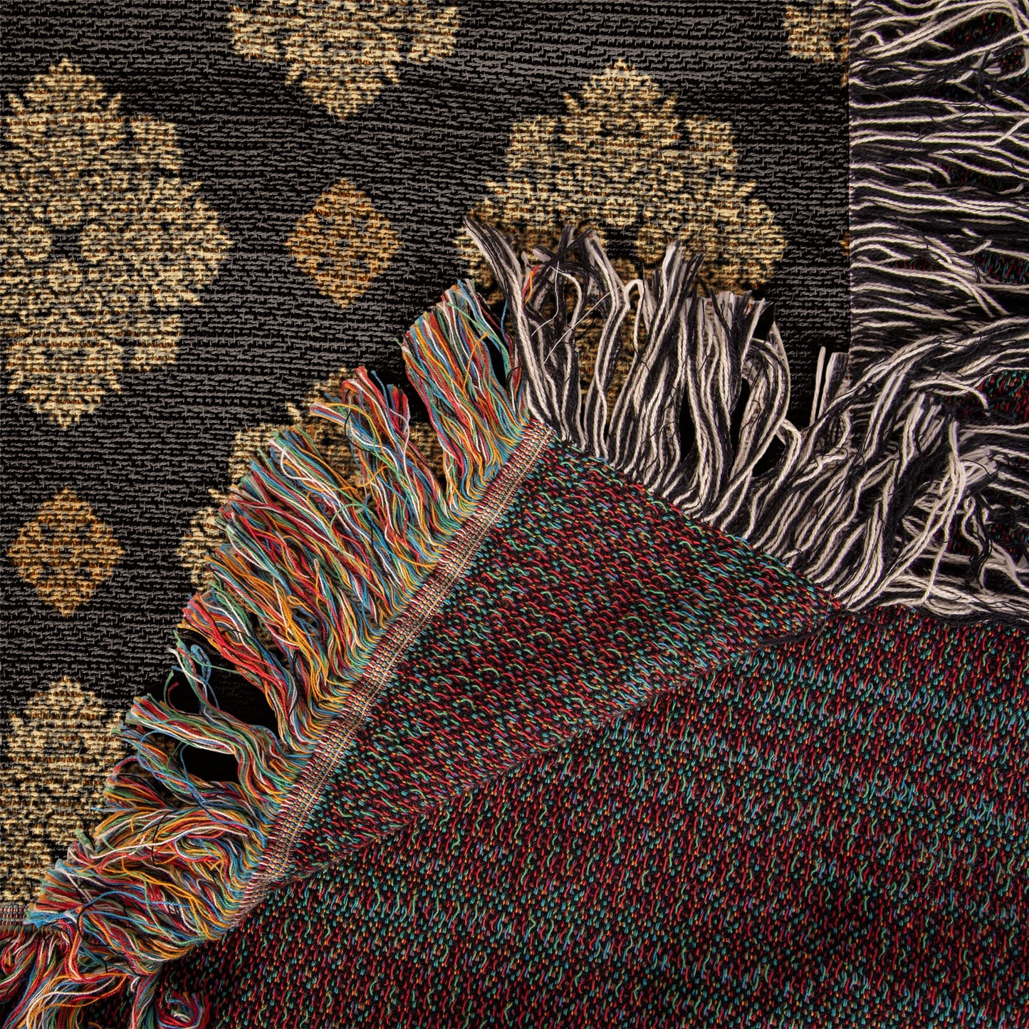 Damask Pattern 030 - 50" x 60" Heirloom Woven Blanket