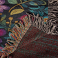 Mexican Floral Fiesta Pattern 055 - 50" x 60" Heirloom Woven Blanket