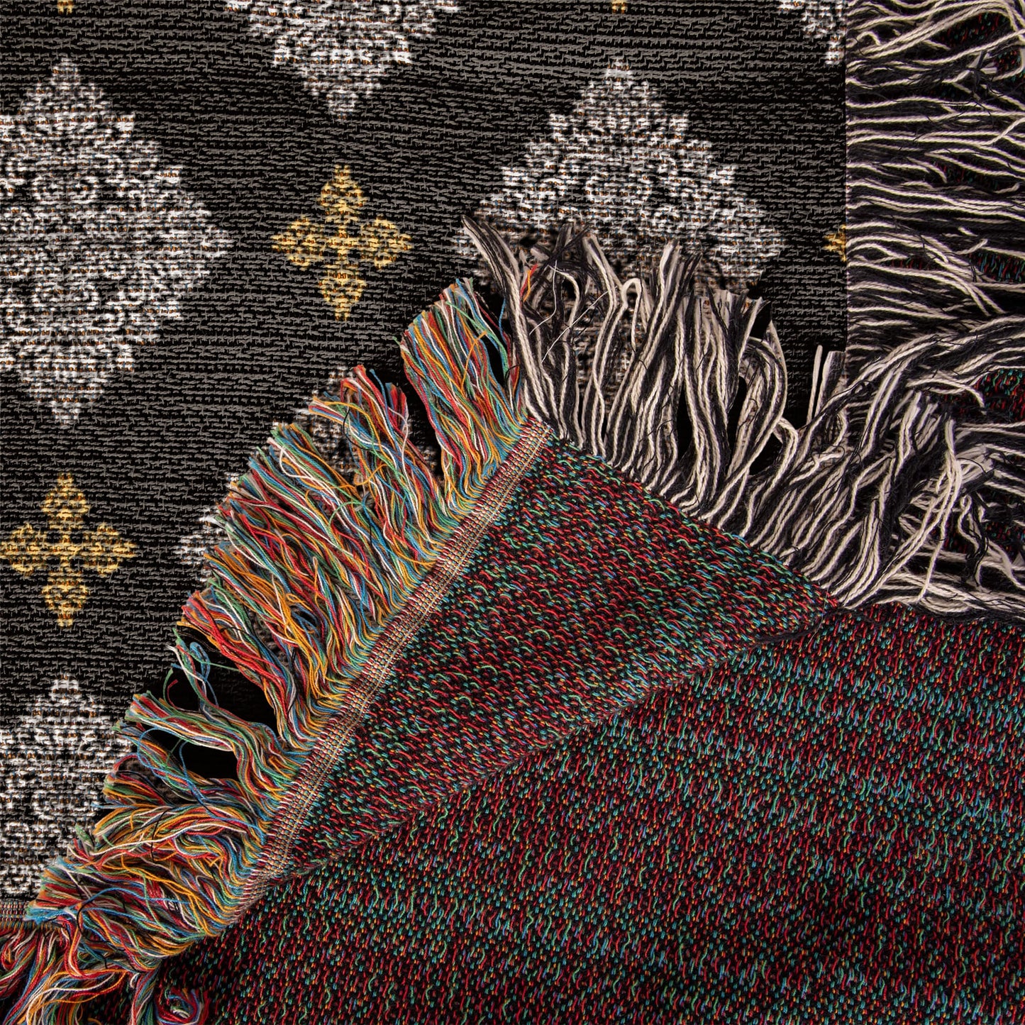 Damask Pattern 032 - 50" x 60" Heirloom Woven Blanket