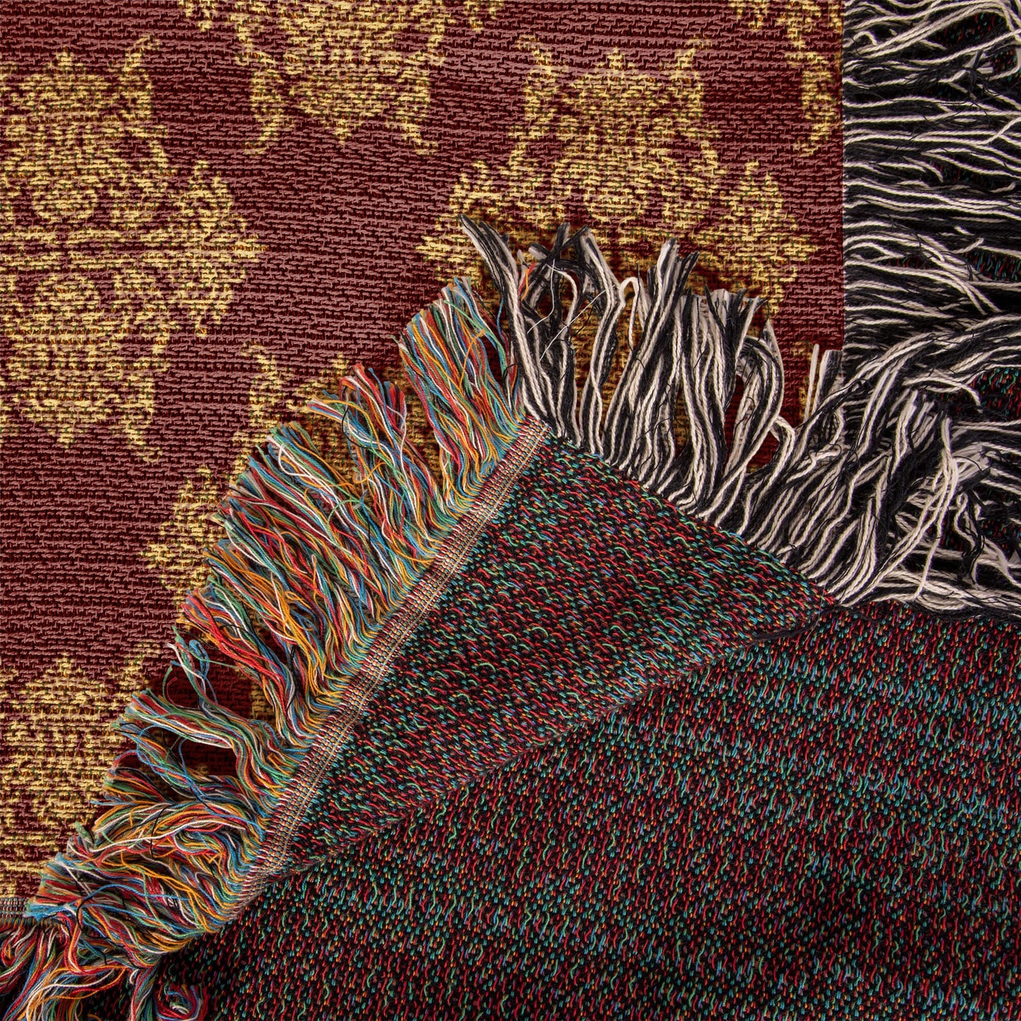 Damask Pattern 020 - 50" x 60" Heirloom Woven Blanket