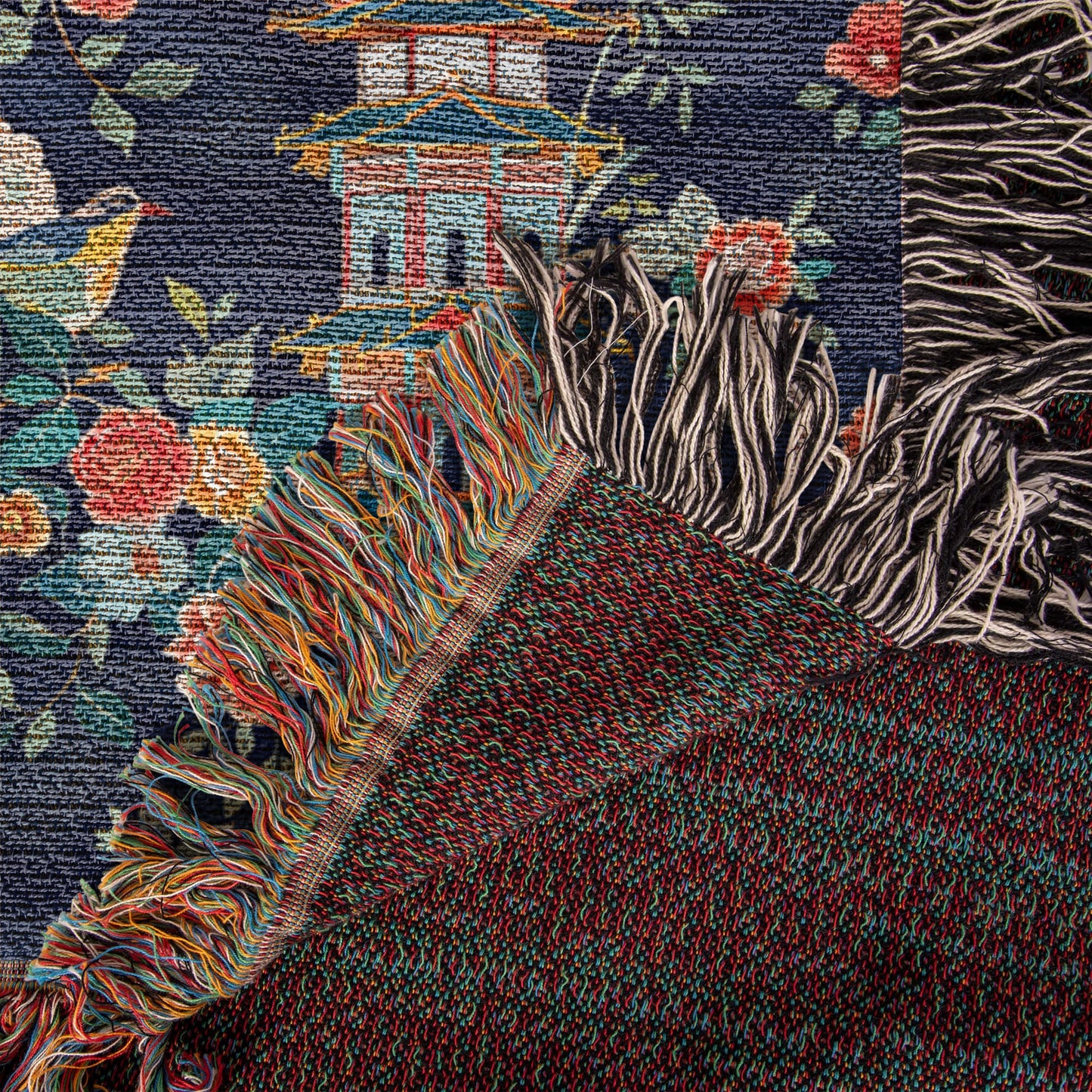 Chinoiserie Pattern 004 - 50" x 60" Heirloom Woven Blanket
