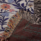 Mexican Floral Fiesta Pattern 022 - 50" x 60" Heirloom Woven Blanket