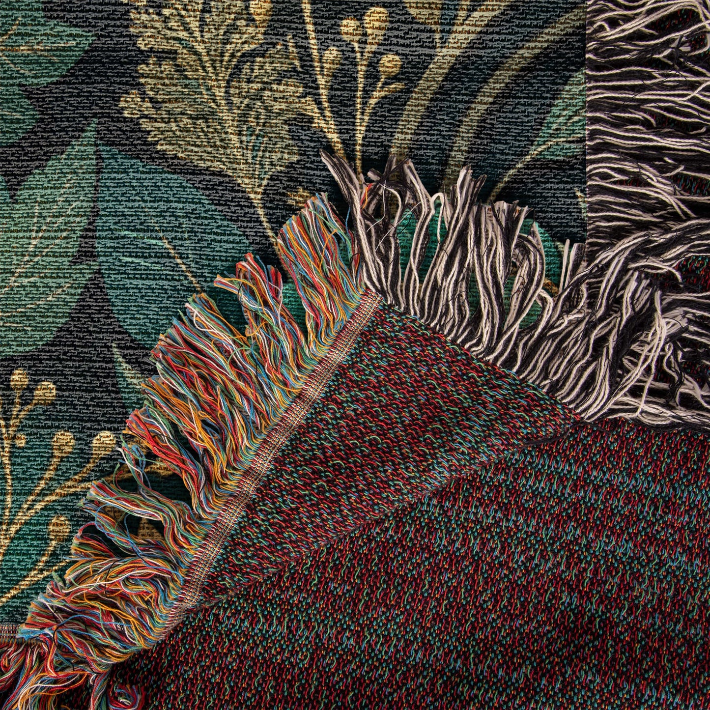 Oversized Floral Pattern 003 - 50" x 60" Heirloom Woven Blanket