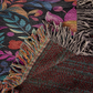 Mexican Floral Fiesta Pattern 059 - 50" x 60" Heirloom Woven Blanket