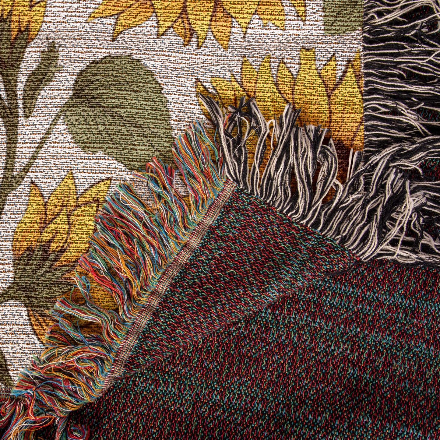 Spring Flowers Pattern 024 - 50" x 60" Heirloom Woven Blanket