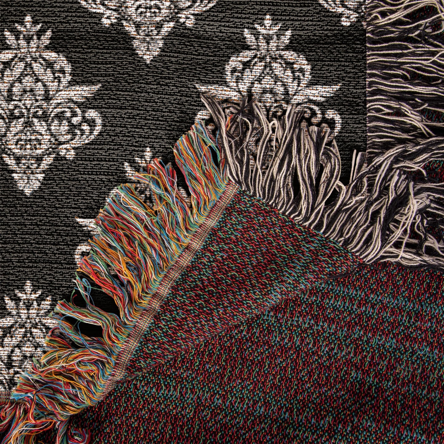 Damask Pattern 025 - 50" x 60" Heirloom Woven Blanket