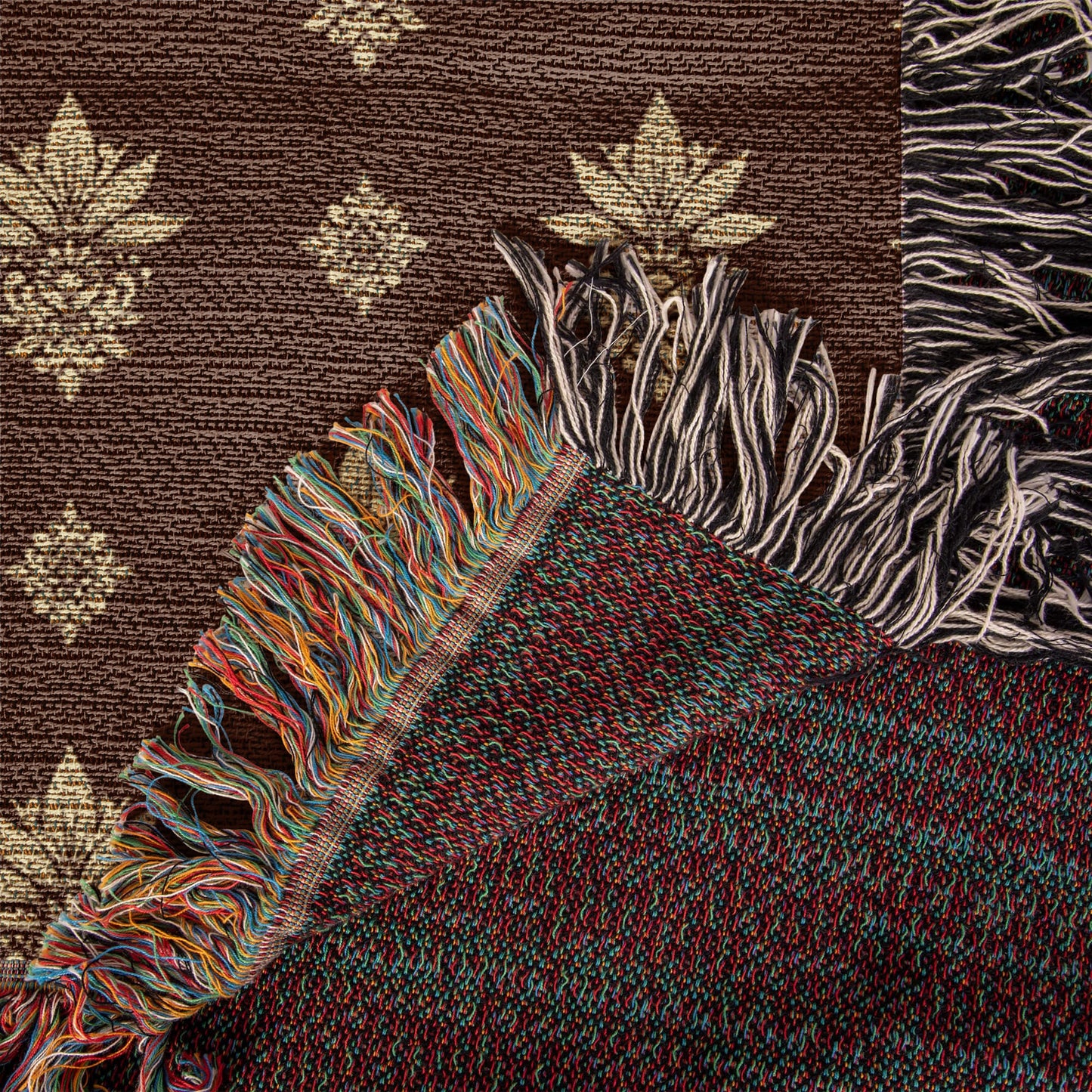 Damask Pattern 002 - 50" x 60" Heirloom Woven Blanket