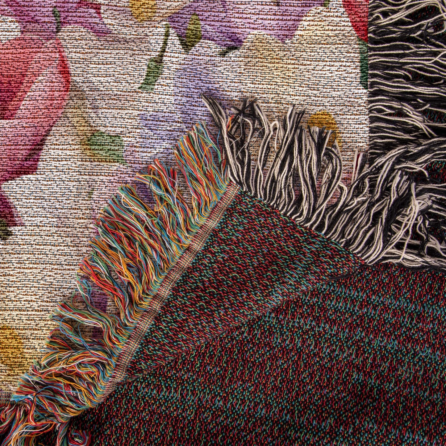 Spring Flowers Pattern 007 - 50" x 60" Heirloom Woven Blanket