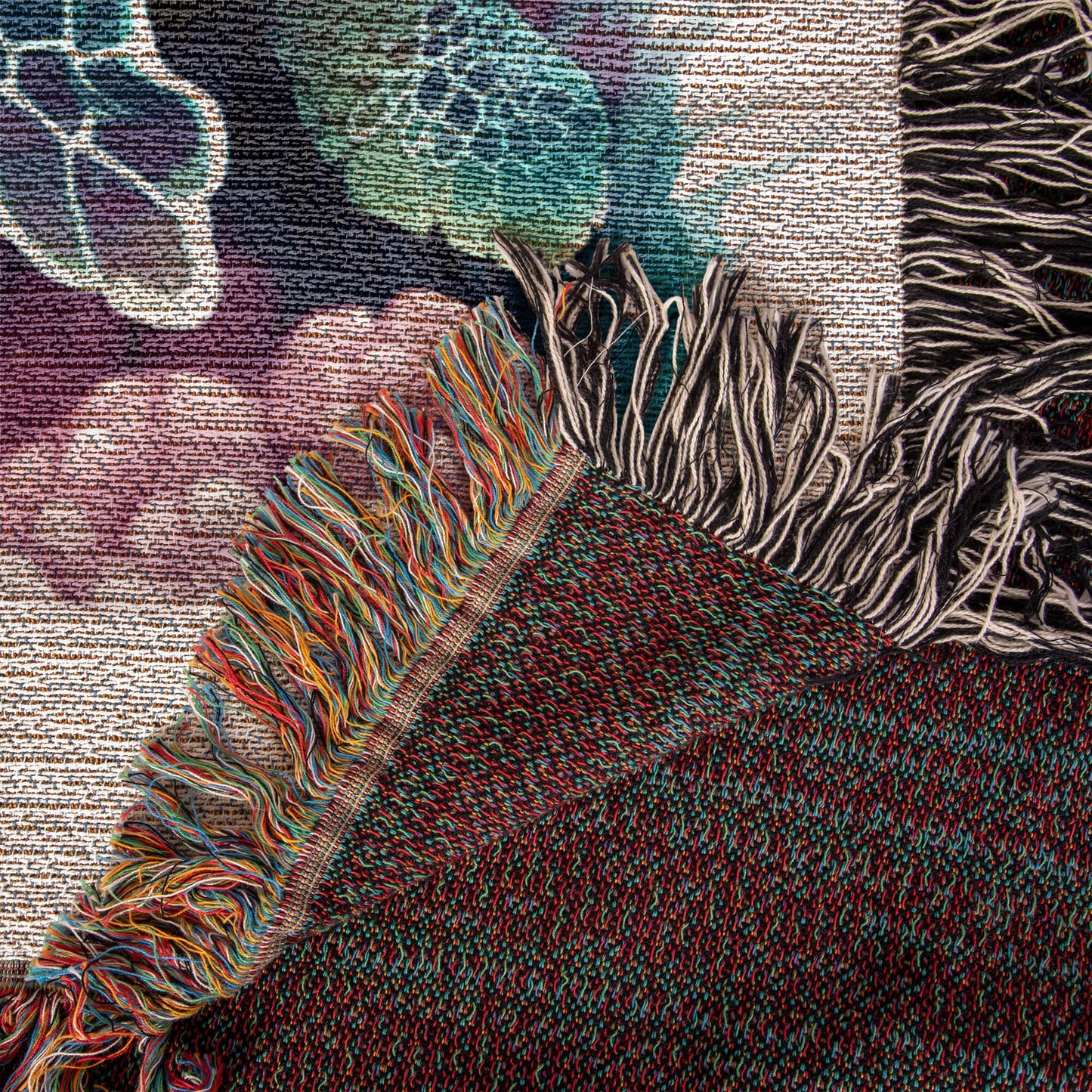 Cute Sea Turtle 012 - 50" x 60" Heirloom Woven Blanket