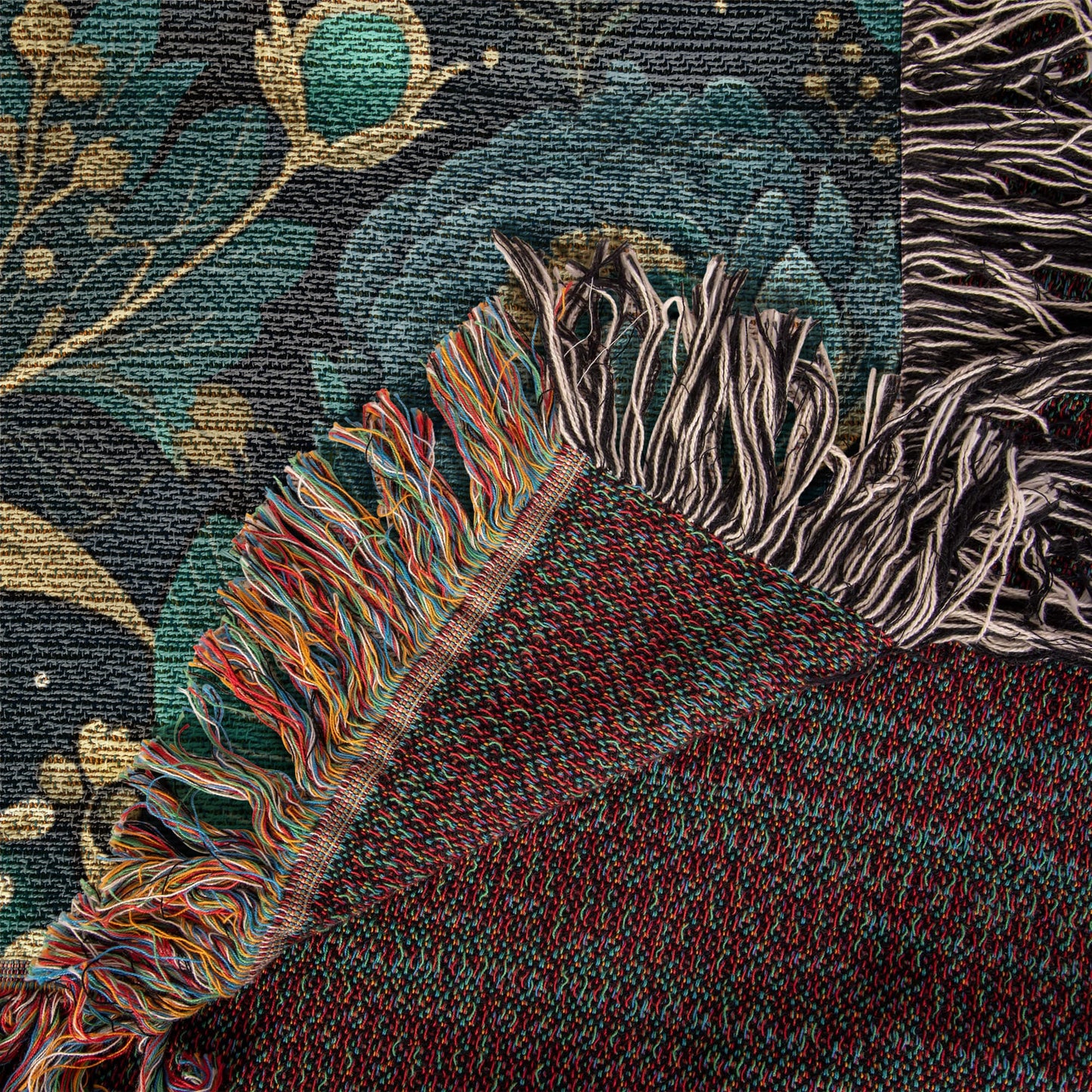 Oversized Floral Pattern 006 - 50" x 60" Heirloom Woven Blanket