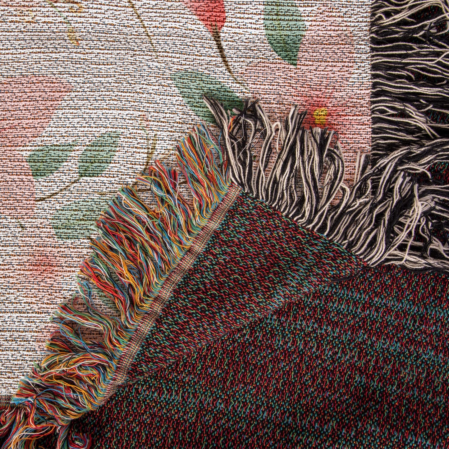 Spring Flowers Pattern 014 - 50" x 60" Heirloom Woven Blanket