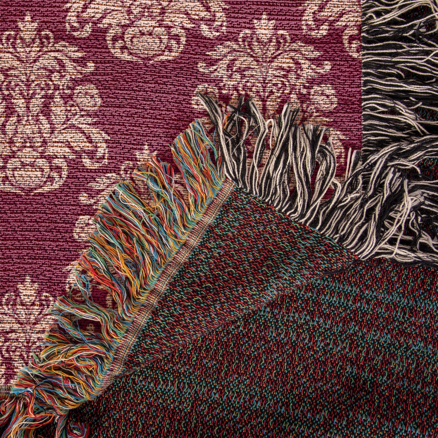 Damask Pattern 021 - 50" x 60" Heirloom Woven Blanket