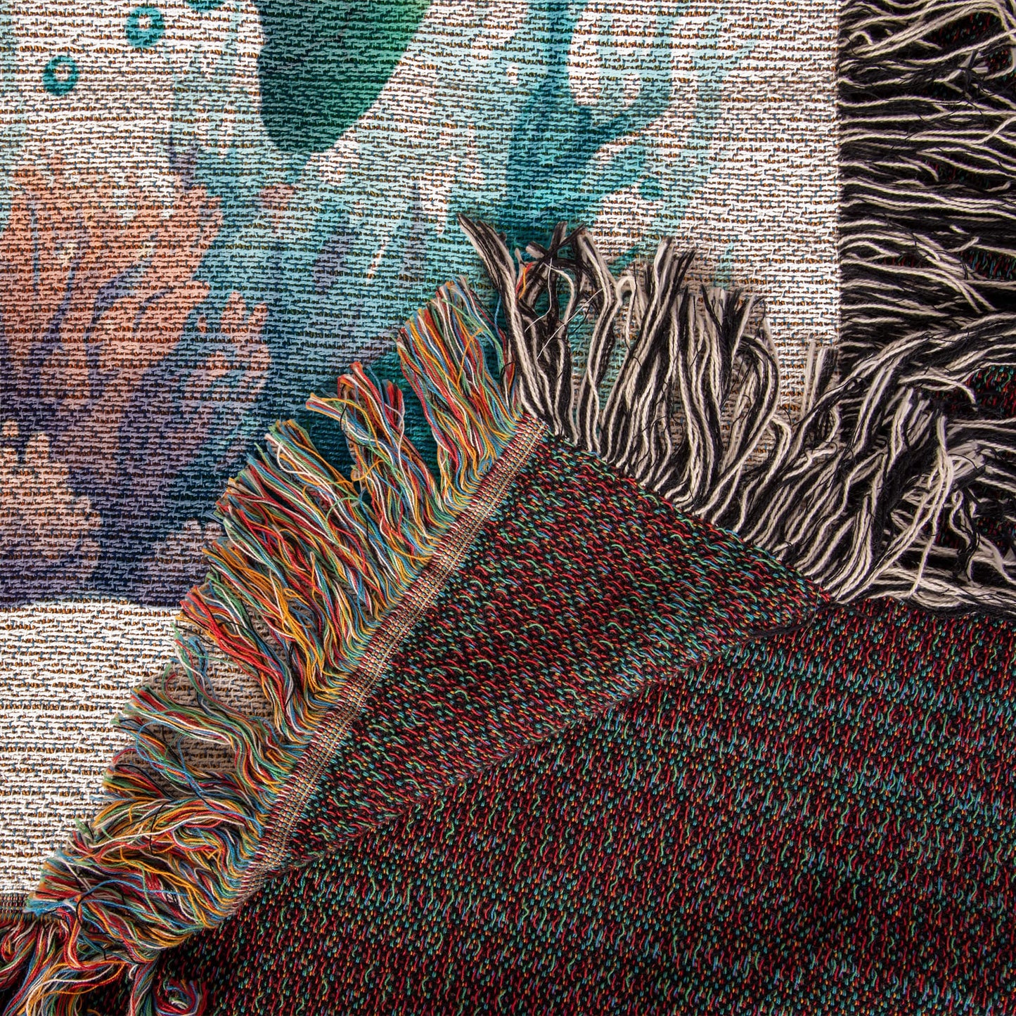 Cute Sea Turtle 009 - 50" x 60" Heirloom Woven Blanket