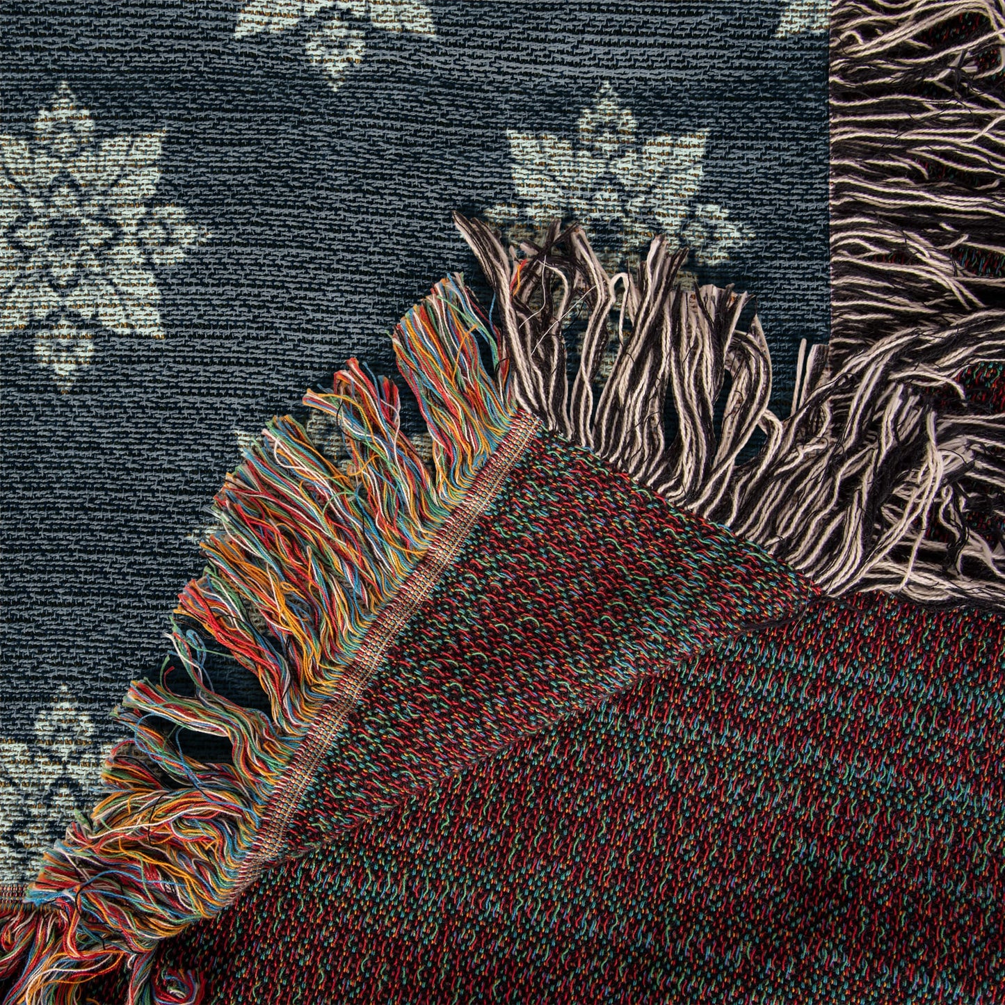 Damask Pattern 024 - 50" x 60" Heirloom Woven Blanket
