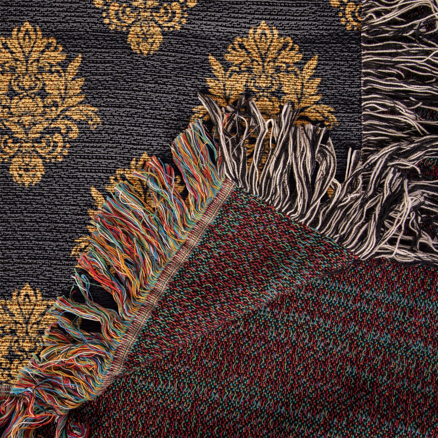 Damask Pattern 034 - 50" x 60" Heirloom Woven Blanket