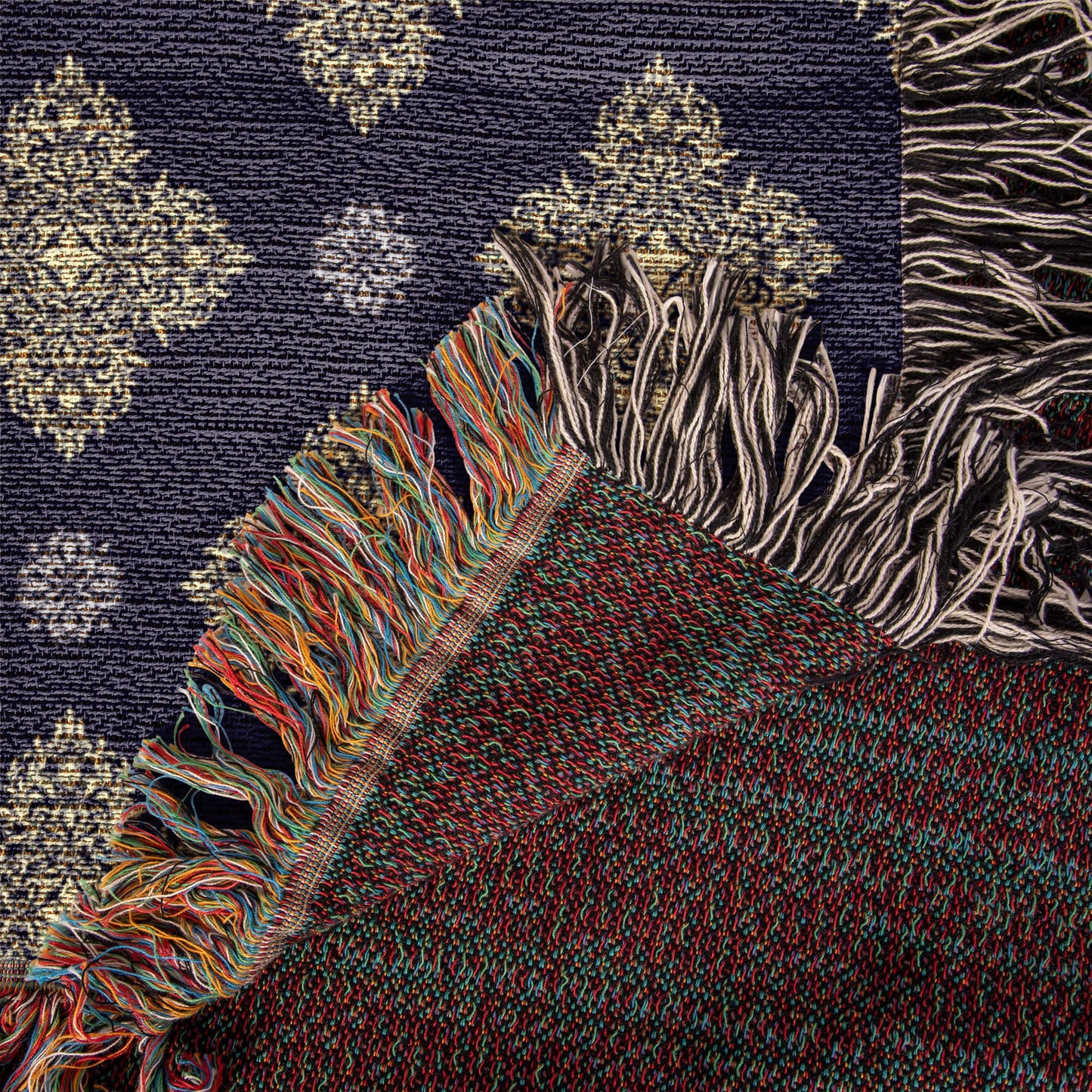 Damask Pattern 031 - 50" x 60" Heirloom Woven Blanket
