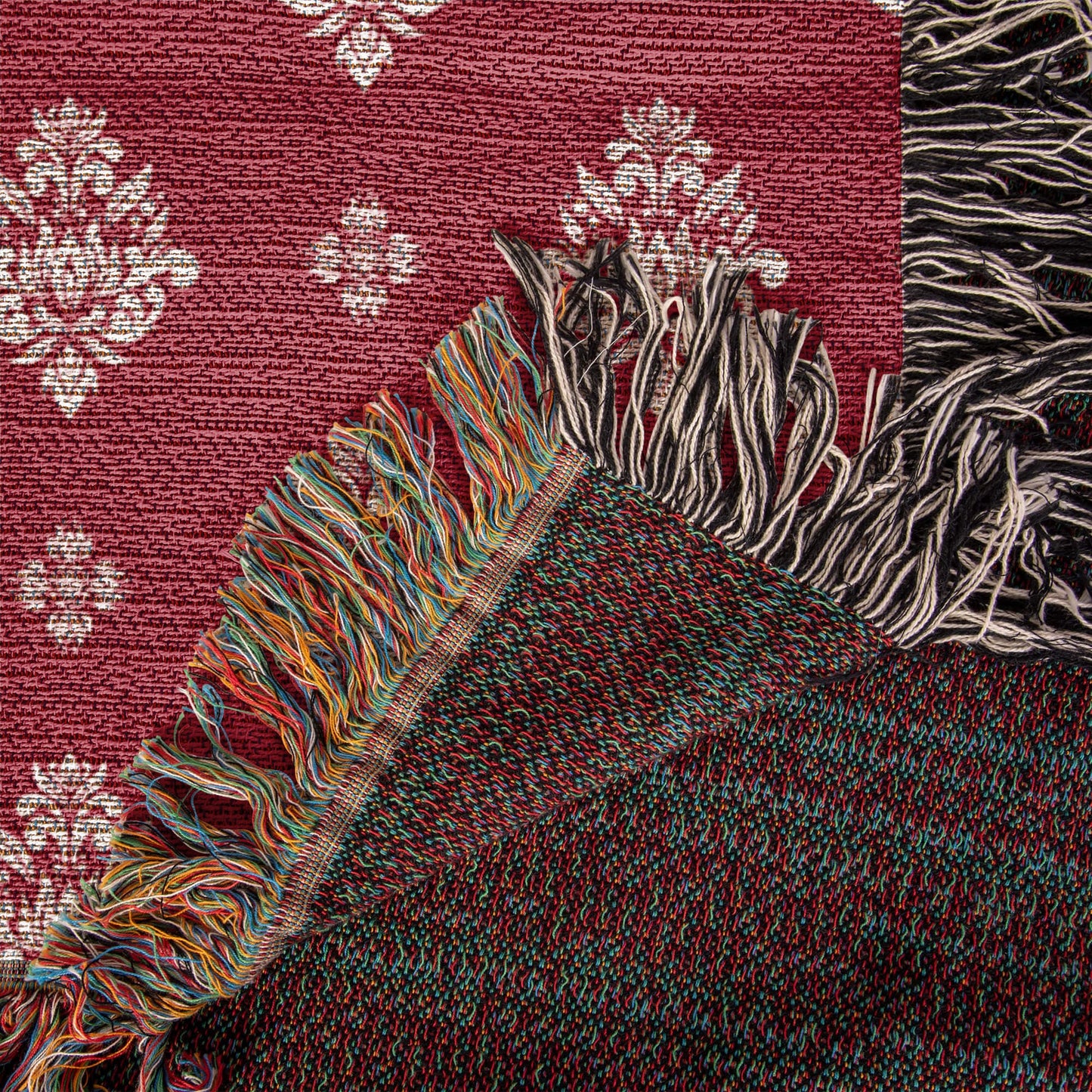 Damask Pattern 004 - 50" x 60" Heirloom Woven Blanket