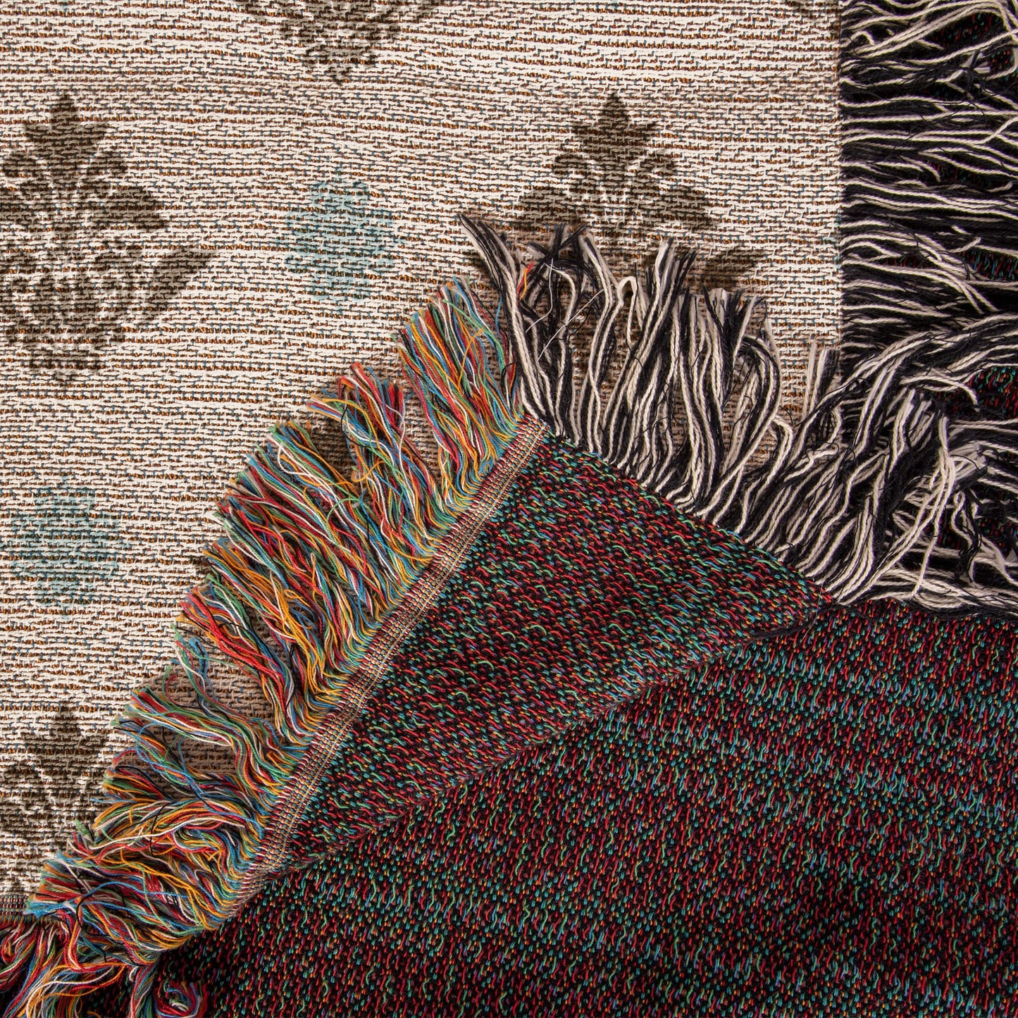 Damask Pattern 007 - 50" x 60" Heirloom Woven Blanket