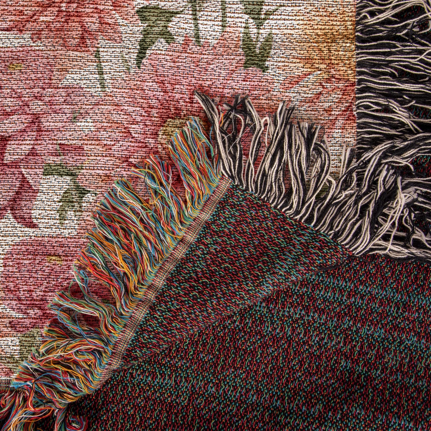 Spring Flowers Pattern 021 - 50" x 60" Heirloom Woven Blanket