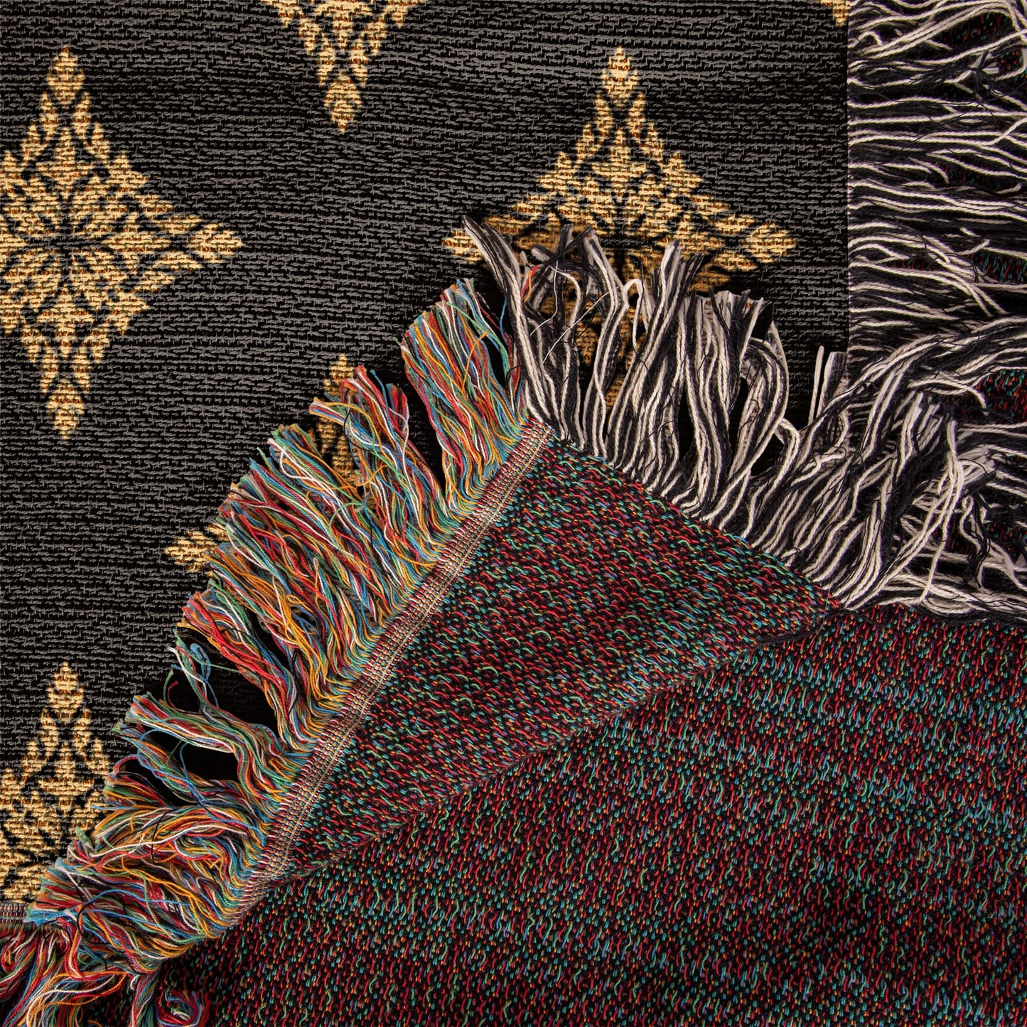 Damask Pattern 014 - 50" x 60" Heirloom Woven Blanket