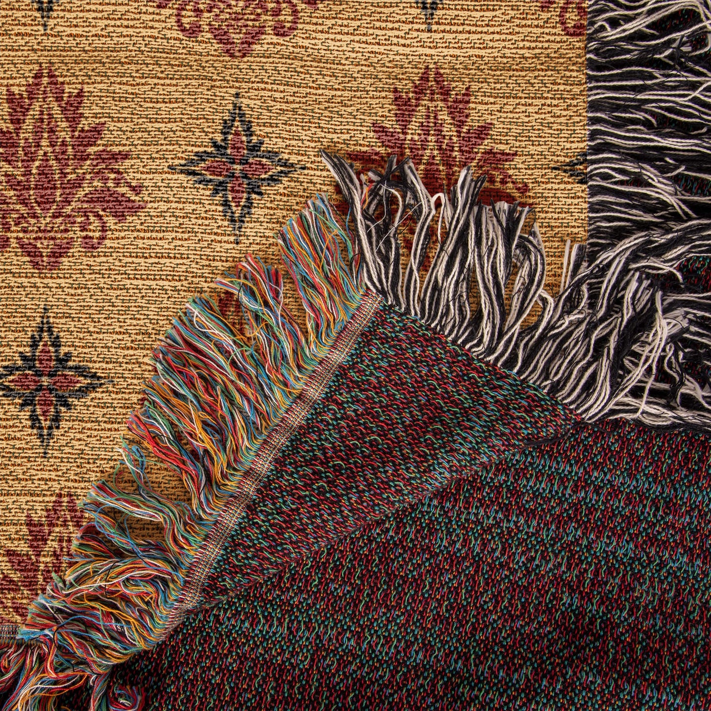 Damask Pattern 009 - 50" x 60" Heirloom Woven Blanket