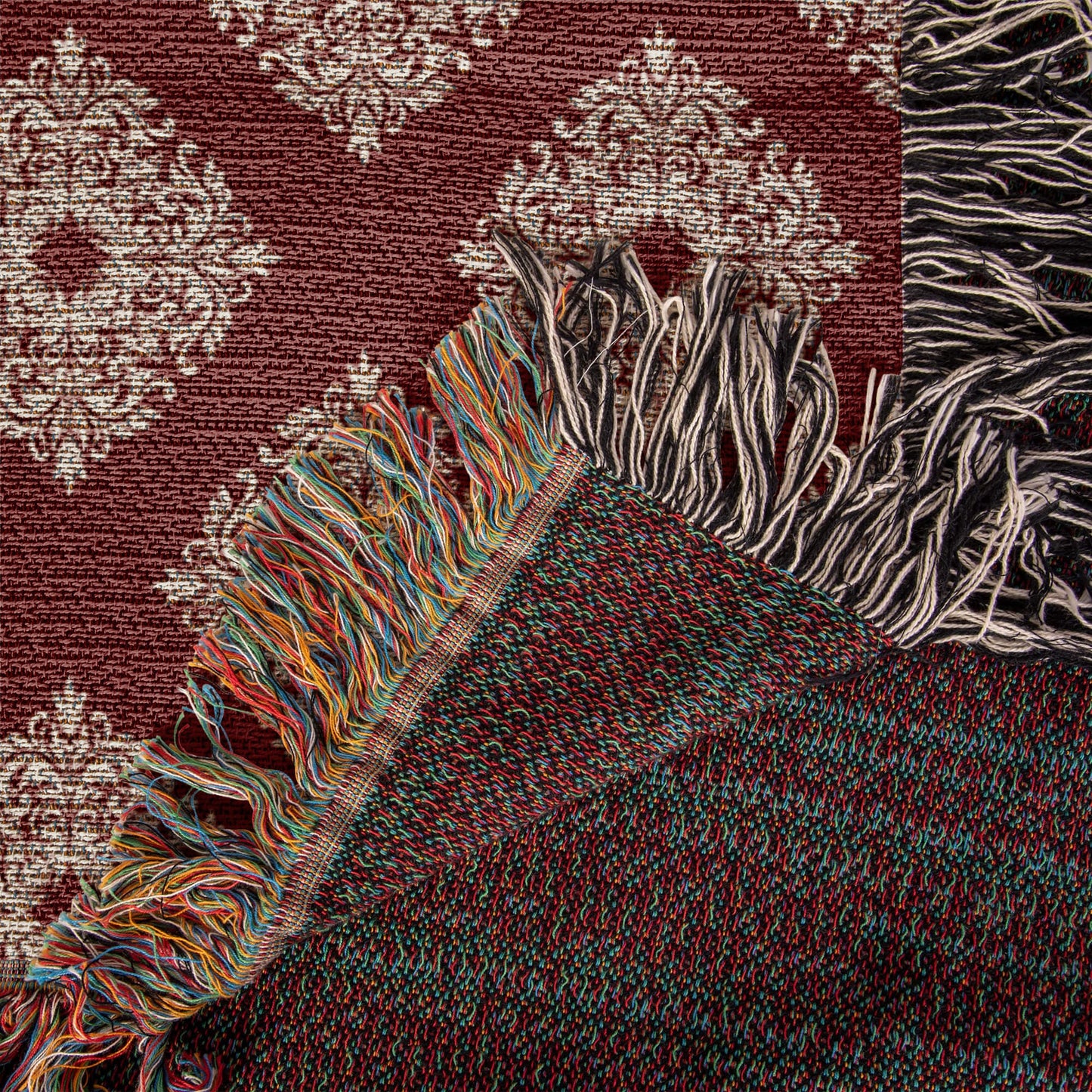 Damask Pattern 019 - 50" x 60" Heirloom Woven Blanket