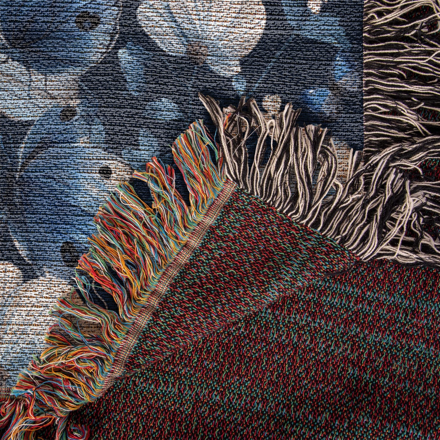 Butterflies And Flowers Pattern 026 - 50" x 60" Heirloom Woven Blanket