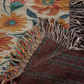 Mexican Floral Fiesta Pattern 012 - 50" x 60" Heirloom Woven Blanket