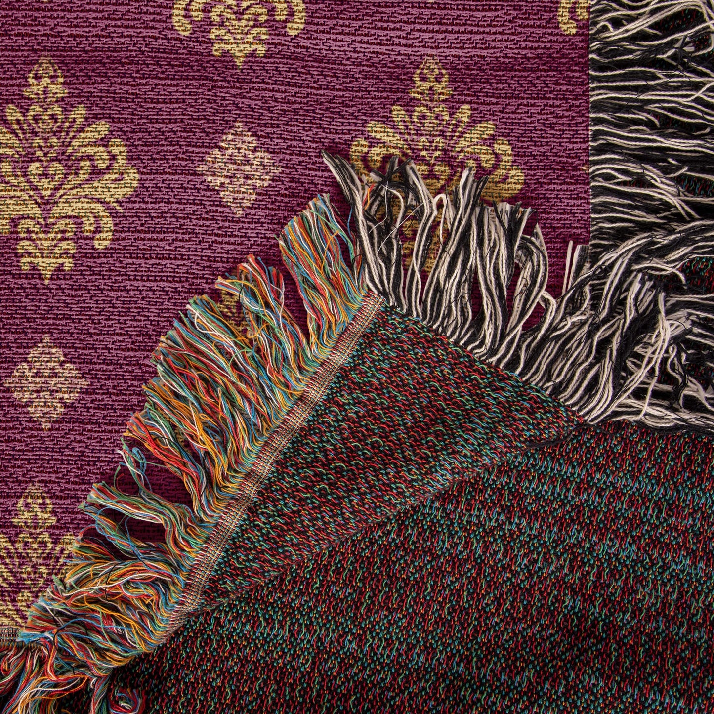 Damask Pattern 005 - 50" x 60" Heirloom Woven Blanket