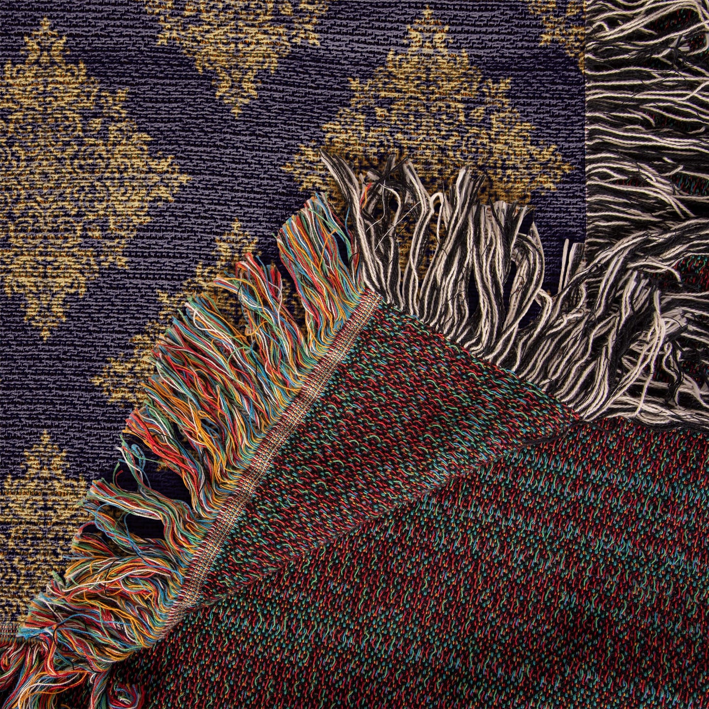 Damask Pattern 016 - 50" x 60" Heirloom Woven Blanket