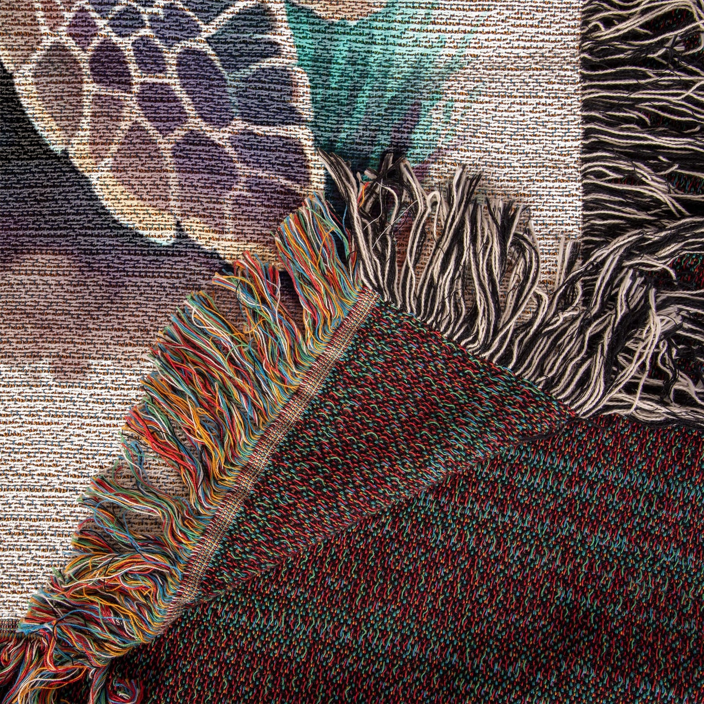 Cute Sea Turtle 015 - 50" x 60" Heirloom Woven Blanket