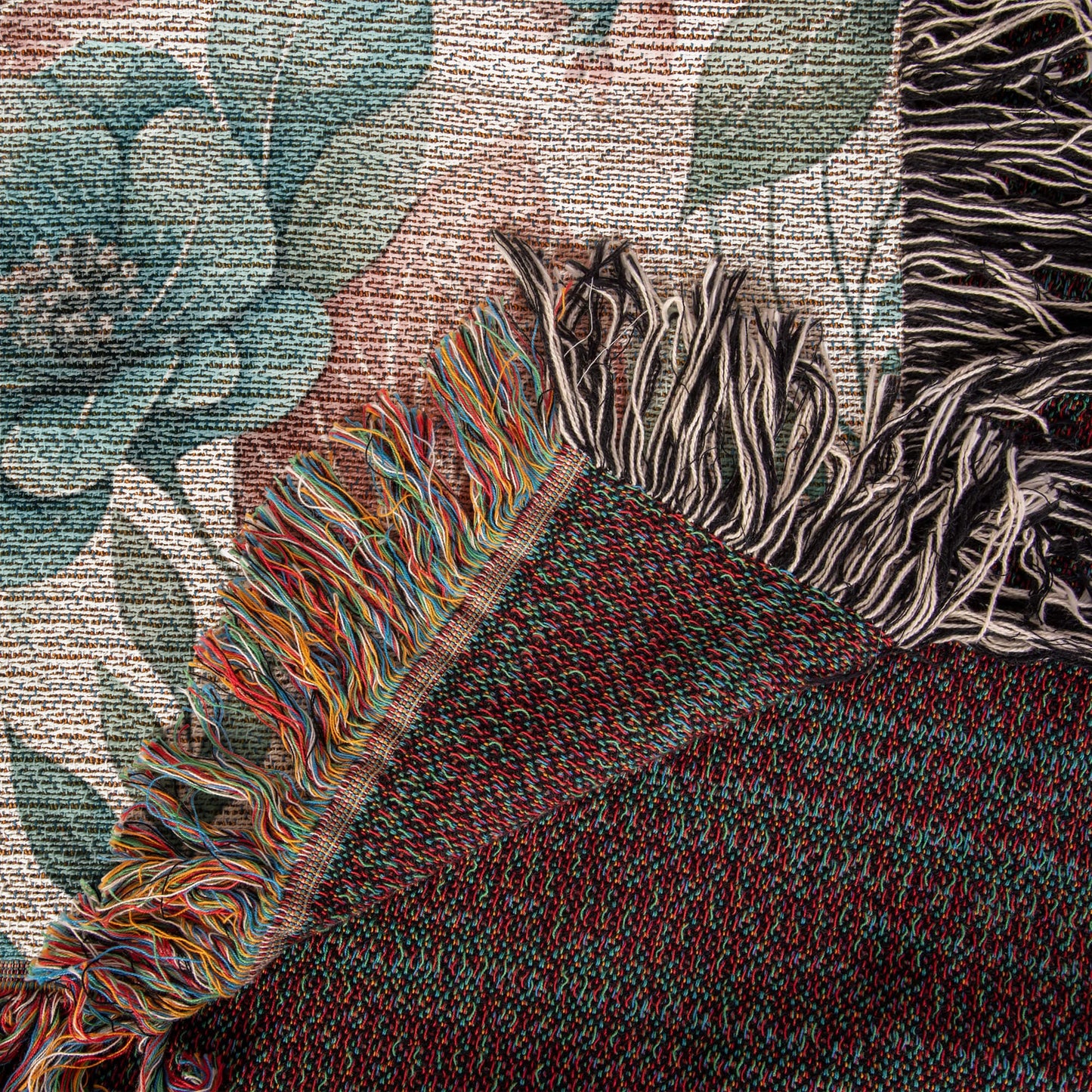Oversized Floral Pattern 007 - 50" x 60" Heirloom Woven Blanket