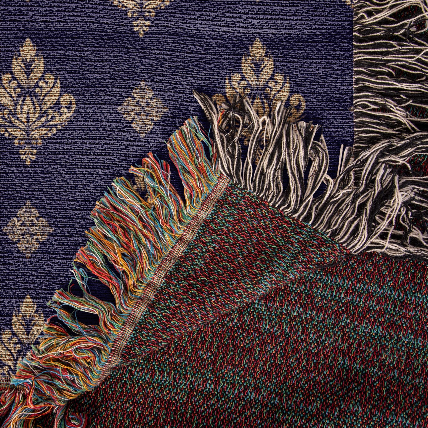 Damask Pattern 003 - 50" x 60" Heirloom Woven Blanket