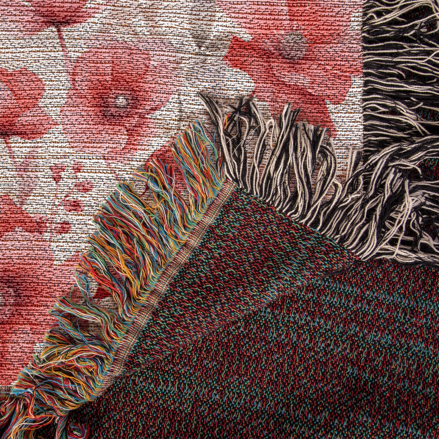 Spring Flowers Pattern 002 - 50" x 60" Heirloom Woven Blanket