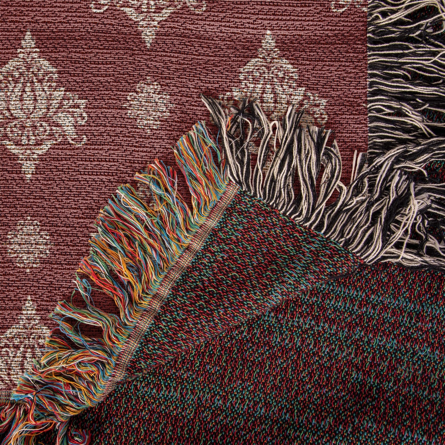 Damask Pattern 011 - 50" x 60" Heirloom Woven Blanket
