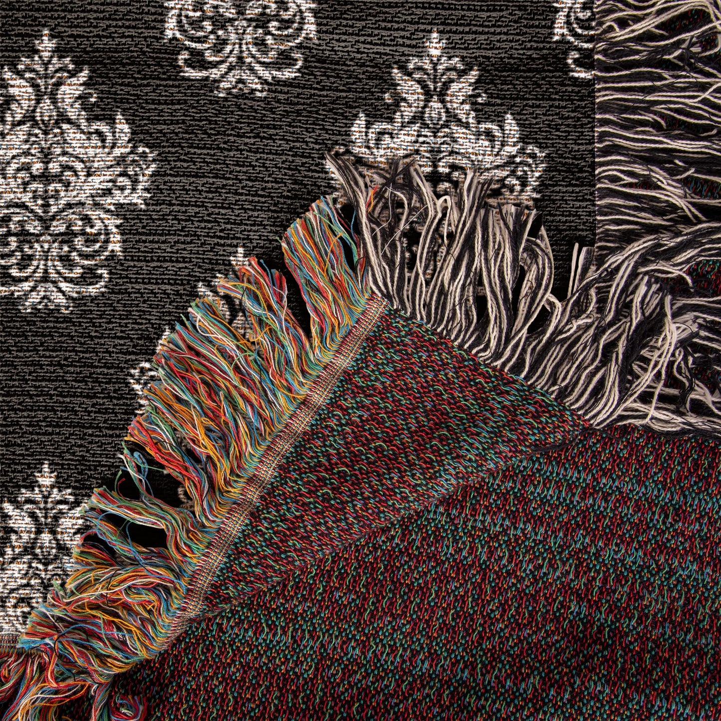 Damask Pattern 018 - 50" x 60" Heirloom Woven Blanket