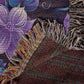 Blue And Purple Floral Pattern 021 - 50" x 60" Heirloom Woven Blanket