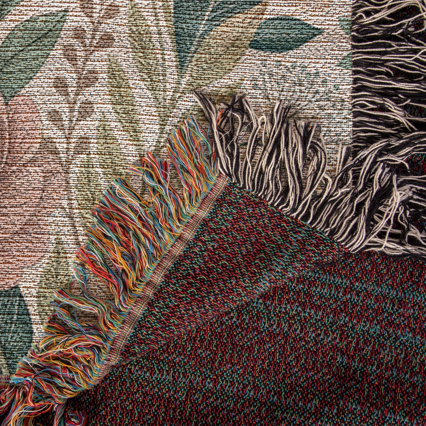Oversized Floral Pattern 009 - 50" x 60" Heirloom Woven Blanket