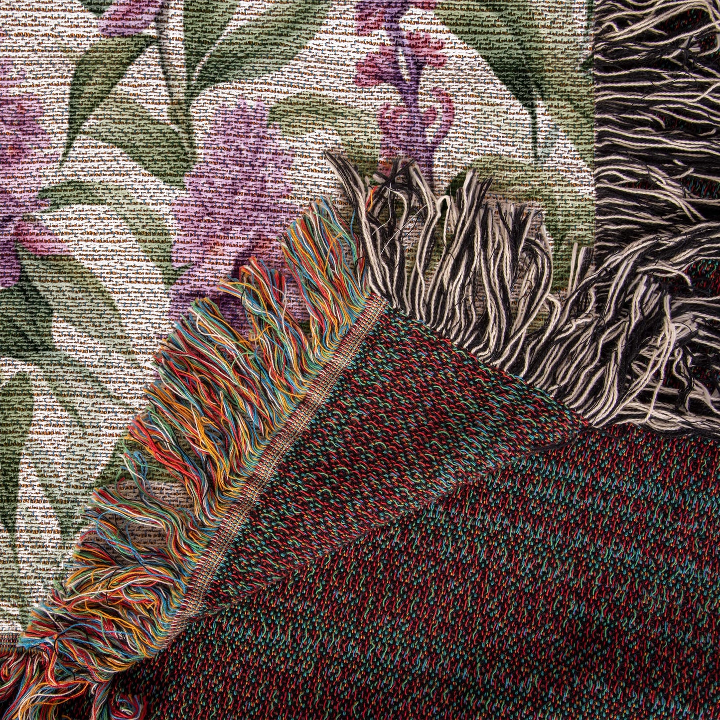Spring Flowers Pattern 008 - 50" x 60" Heirloom Woven Blanket