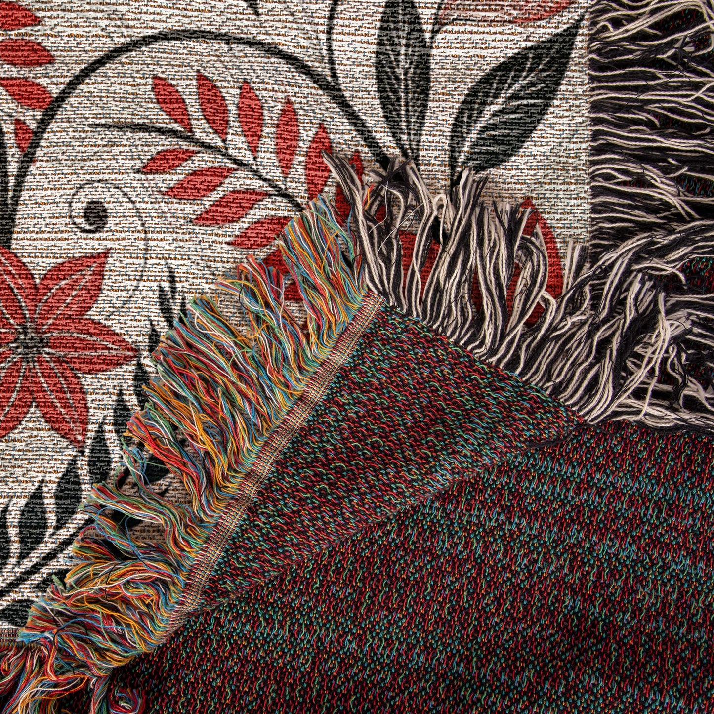 Oversized Floral Pattern 001 - 50" x 60" Heirloom Woven Blanket
