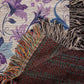 Blue And Purple Floral Pattern 022 - 50" x 60" Heirloom Woven Blanket